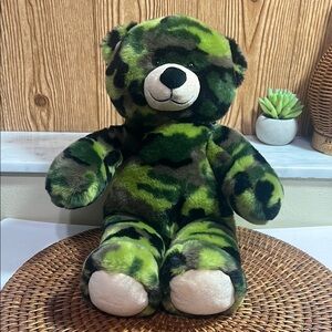 Build a Bear 2010 Camouflage Plush Teddy Bear